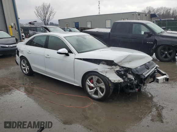 2020 Audi S4 Prestige with VIN WAUC4AF4XLA042737, listed as a Copart auction lot 44274594 with 17,178 mi miles. Bid and sale history available at carsss.com. Image 4.
