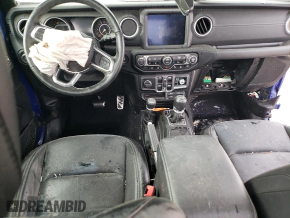 2020 Jeep Wrangler Unlimited Sahara with VIN 1C4HJXEN0LW148812, listed as a Copart auction lot 44254895 with 0 mi miles and Salvage Title. Bid and sale history available at carsss.com. Image 8.