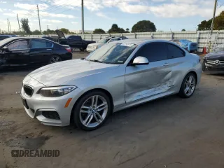 2016 BMW 2 Series 228i xDrive with VIN WBA1G9C53GV598459, listed as a Copart auction lot 87753915 with 109,657 mi miles and Salvage Title. Bid and sale history available at carsss.com. Image 1.