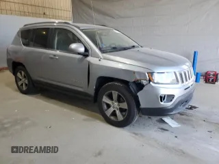 2017 Jeep Compass Latitude with VIN 1C4NJDEB4HD128749, listed as a Copart auction lot 53892245 with 123,549 mi miles and Salvage title. Bid and sale history available at DreamBid. Image 4.