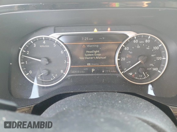 2022 Nissan Pathfinder S with VIN 5N1DR3AC5NC212542, listed as a Copart auction lot 48945195 with 34,713 mi miles and Salvage title. Bid and sale history available at DreamBid. Image 9.