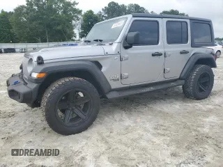 2021 Jeep Wrangler Unlimited Sport S with VIN 1C4HJXDGXMW515137, listed as a Copart auction lot 57226435 with 68,506 mi miles and Salvage title. Bid and sale history available at DreamBid. Image 1.