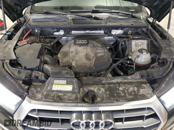 2018 Audi Q5 Premium with VIN WA1ANAFY7J2137977, listed as a Copart auction lot 51082075 with 127,944 mi miles and Salvage Title. Bid and sale history available at carsss.com. Image 14.