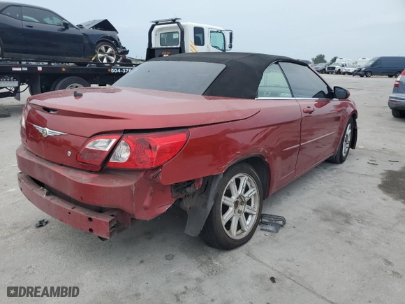 2008 Chrysler Sebring Touring with VIN 1C3LC55R28N634437, listed as a Copart auction lot 67752704 with 0 mi miles and Salvage Title. Bid and sale history available at carsss.com. Image 3.
