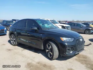 2023 Audi Q5 Sportback S line Premium Plus with VIN WA15AAFY8P2189642, listed as a IAAI auction lot 41662708 with 18,926 mi miles. Bid and sale history available at carsss.com. Image 1.