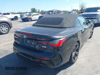 2023 BMW 4 Series M440i with VIN WBA53AT08PCL58435, listed as a IAAI auction lot 41745514 with 23,161 mi miles and . Bid and sale history available at carsss.com. Image 6.