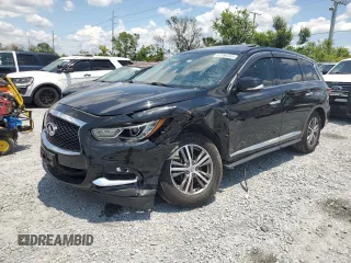 2019 Infiniti QX60 Luxe with VIN 5N1DL0MM8KC565664, listed as a Copart auction lot 62386445 with 97,989 mi miles and Clean title. Bid and sale history available at DreamBid. Image 1.