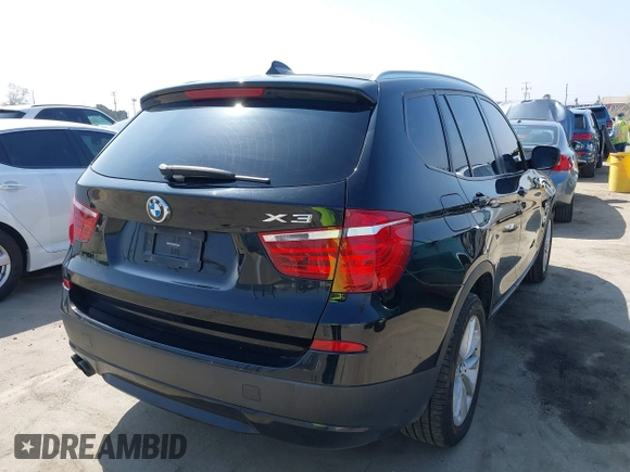 2013 BMW X3 xDrive28i with VIN 5UXWX9C5XD0A27165, listed as a IAAI auction lot 42052413 with 104,926 mi miles and . Bid and sale history available at DreamBid. Image 4.