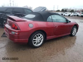 2001 Mitsubishi Eclipse GT with VIN 4A3AE55H31E002215, listed as a Copart auction lot 43162935 with 168,713 mi miles and Salvage Title. Bid and sale history available at carsss.com. Image 3.