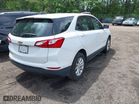 2019 Chevrolet Equinox LS with VIN 2GNAXHEV1K6222437, listed as a IAAI auction lot 42131130 with 50,404 mi miles and . Bid and sale history available at carsss.com. Image 4.