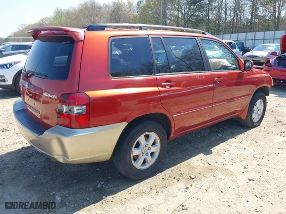 2003 Toyota Highlander with VIN JTEHF21A530120526, listed as a IAAI auction lot 41908513 with 273,718 mi miles. Bid and sale history available at carsss.com. Image 4.