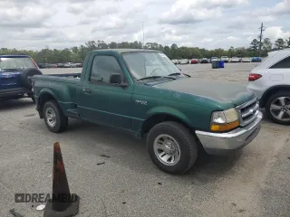1999 Ford Ranger XL with VIN 1FTYR10C4XTA40745, listed as a Copart auction lot 52181525 with 185,096 mi miles and Salvage Title. Bid and sale history available at carsss.com. Image 4.