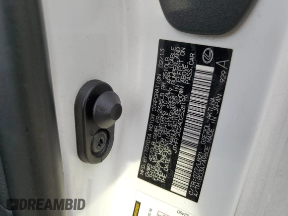 2013 Lexus IS 250 C with VIN JTHFF2C24D2528196, listed as a Copart auction lot 53951695 with Not provided miles and Salvage title. Bid and sale history available at DreamBid. Image 12.