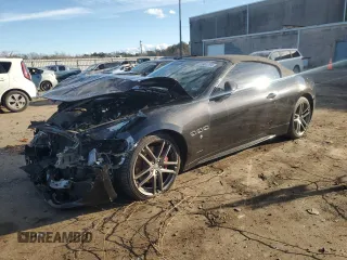 2015 Maserati GranTurismo Convertible Sport with VIN ZAM45VMA5F0129195, listed as a Copart auction lot 86961794 with 43,851 mi miles and Salvage Title. Bid and sale history available at carsss.com. Image 1.