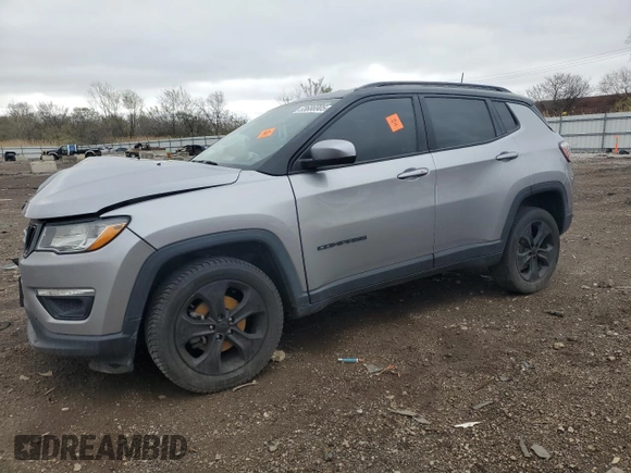 2018 Jeep Compass Altitude with VIN 3C4NJDBB6JT325538, listed as a Copart auction lot 53686905 with 111,400 mi miles and Salvage title. Bid and sale history available at DreamBid. Image 1.
