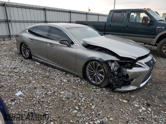 2021 Lexus LS 500 with VIN JTHG5LFF1M5014039, listed as a Copart auction lot 59346835 with 41,581 mi miles and Salvage title. Bid and sale history available at DreamBid. Image 4.