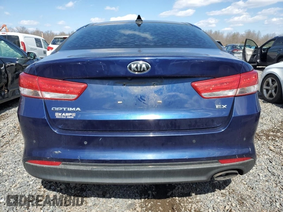 2017 Kia Optima EX with VIN 5XXGU4L35HG177587, listed as a Copart auction lot 49909125 with Not Provided miles and Clean Title. Bid and sale history available at carsss.com. Image 6.