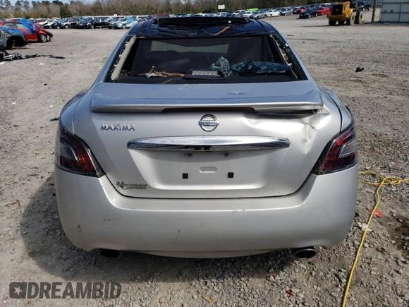 2014 Nissan Maxima SV with VIN 1N4AA5AP7EC442117, listed as a Copart auction lot 47837355 with 130,908 mi miles and Salvage Title. Bid and sale history available at DreamBid. Image 6.