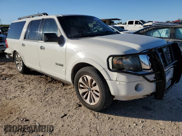 2008 Ford Expedition Max SSV with VIN 1FMFK165X8LA19044, listed as a Copart auction lot 80532224 with 146,368 mi miles and Salvage title. Bid and sale history available at DreamBid. Image 4.