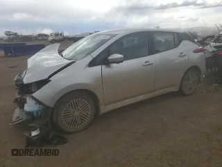 2024 Nissan LEAF SV Plus z VIN 1N4CZ1CV9RC553019, wystawiony jako Copart lot #54802465 z przebiegiem 9 201 mil mil oraz Szkoda całkowita • Salvage title. Historia ofert i sprzedaży dostępna na DreamBid. Obrazek 1.