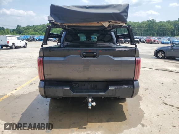 2024 Toyota Tundra TRD Pro Hybrid with VIN 5TFPC5DB0RX057365, listed as a Copart auction lot 56719085 with 16,547 mi miles and Clean title. Bid and sale history available at DreamBid. Image 6.
