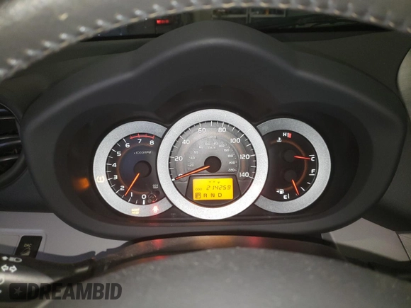 2012 Toyota RAV4 with VIN JTMXF4DV0C5043917, listed as a Copart auction lot 49664405 with 214,259 mi miles and Salvage title. Bid and sale history available at DreamBid. Image 9.