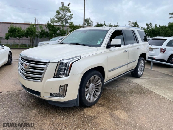 2015 Cadillac Escalade Platinum with VIN 1GYS3PKJ9FR598926, listed as a Copart auction lot 71994334 with 119,715 mi miles and Salvage Title. Bid and sale history available at carsss.com. Image 2.