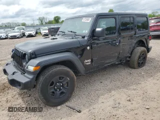 2018 Jeep Wrangler Unlimited Sport with VIN 1C4HJXDG6JW267450, listed as a Copart auction lot 57235985 with 91,487 mi miles and Salvage title. Bid and sale history available at DreamBid. Image 1.