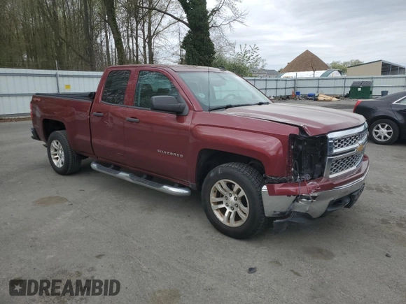 2014 Chevrolet Silverado 1500 LT with VIN 1GCVKREHXEZ392202, listed as a Copart auction lot 54003005 with 130,597 mi miles and Salvage Title. Bid and sale history available at DreamBid. Image 4.