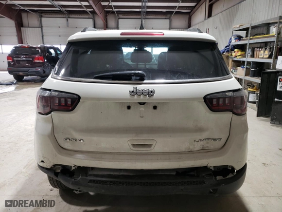2020 Jeep Compass Limited with VIN 3C4NJDCBXLT111668, listed as a Copart auction lot 44782985 with 110,447 mi miles and Salvage Title. Bid and sale history available at carsss.com. Image 6.