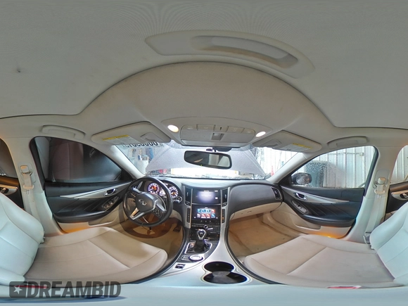 2020 Infiniti Q50 Luxe with VIN JN1EV7AP3LM200611, listed as a Copart auction lot 60059815 with 80,678 mi miles and Salvage title. Bid and sale history available at DreamBid. Image 14.