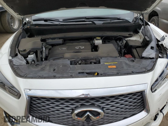 2017 Infiniti QX60 with VIN 5N1DL0MM3HC544214, listed as a Copart auction lot 53092225 with 46,800 mi miles and Salvage Title. Bid and sale history available at DreamBid. Image 12.