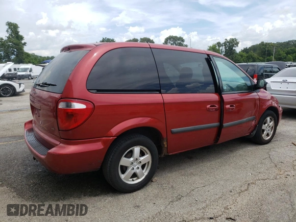 2005 Dodge Caravan SXT with VIN 1D4GP45R25B435433, listed as a Copart auction lot 62675015 with 292,919 mi miles and Salvage title. Bid and sale history available at DreamBid. Image 3.