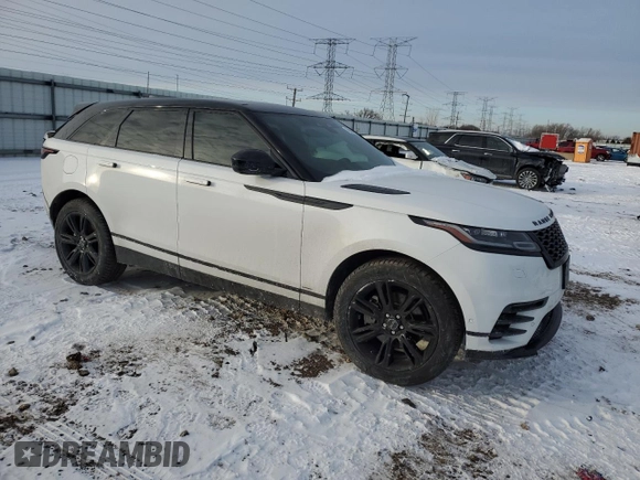 2021 Land Rover Range Rover Velar R-Dynamic S with VIN SALYT2EX4MA319874, listed as a Copart auction lot 45609085 with 25,675 mi miles and Salvage title. Bid and sale history available at DreamBid. Image 4.