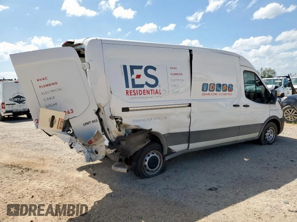 2023 Ford Transit Cargo с VIN 1FTYE1C80PKA80765, выставлен на аукционе Copart как лот 60567345 с пробегом 24 043 миль миль и Чистый • Clean title. История ставок и продаж доступна на DreamBid. Изображение 3.