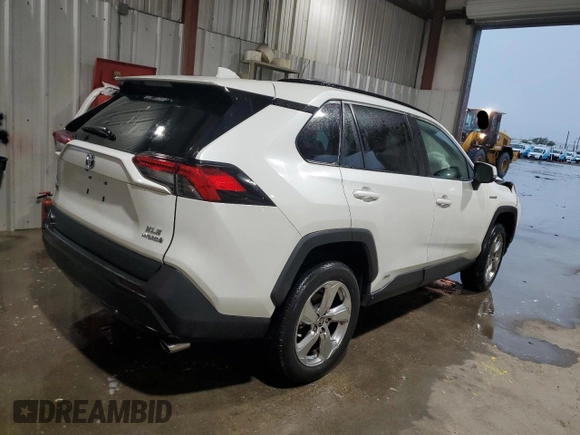 2021 Toyota RAV4 Hybrid LE with VIN 4T3B6RFV0MU050204, listed as a Copart auction lot 50768195 with 76,508 mi miles and Salvage Title. Bid and sale history available at carsss.com. Image 3.