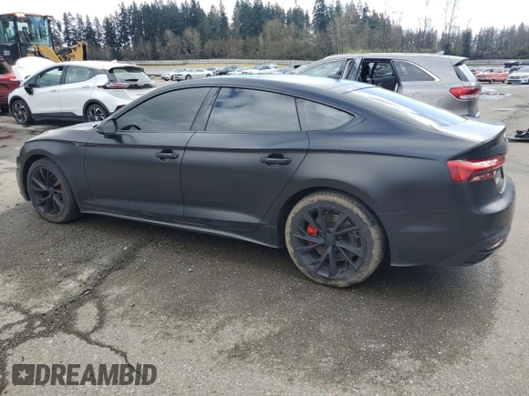 2020 Audi A5 Sportback Premium with VIN WAUANCF56LA004026, listed as a Copart auction lot 49347805 with 48,465 mi miles and Salvage Title. Bid and sale history available at carsss.com. Image 2.