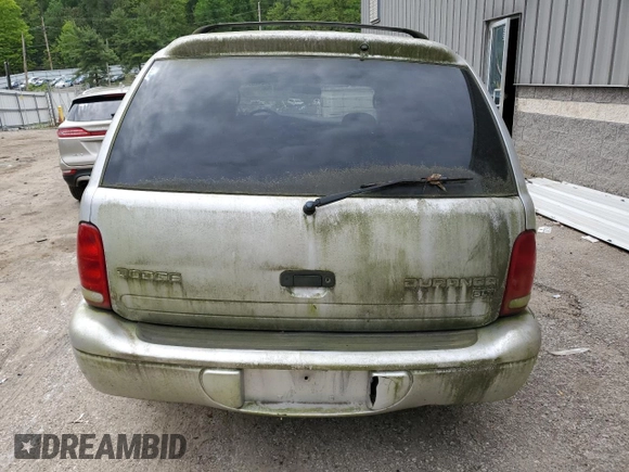 2003 Dodge Durango SLT with VIN 1D4HS48Z63F596484, listed as a Copart auction lot 43329125 with 187,608 mi miles and Salvage title. Bid and sale history available at DreamBid. Image 6.