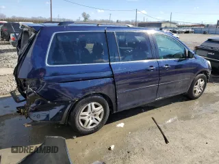 2006 Honda Odyssey EX-L with VIN 5FNRL38686B012884, listed as a Copart auction lot 46986245 with 191,295 mi miles and Salvage Title. Bid and sale history available at carsss.com. Image 3.