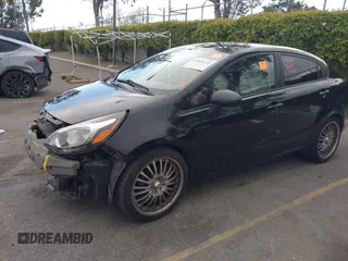 2013 Kia Rio LX with VIN KNADM4A34D6299708, listed as a IAAI auction lot 41926111 with 60,568 mi miles. Bid and sale history available at carsss.com. Image 2.