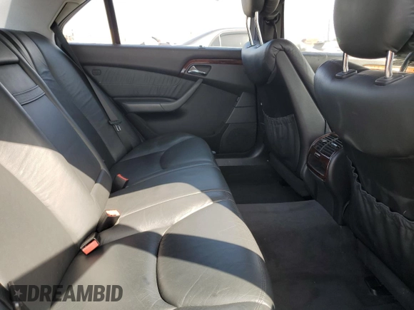 2001 Mercedes-Benz S-Class with VIN WDBNG75J81A211002, listed as a Copart auction lot 51296725 with 148,065 mi miles and Salvage Title. Bid and sale history available at carsss.com. Image 11.