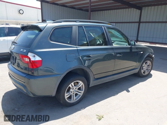 2006 BMW X3 3.0i with VIN WBXPA93486WG87612, listed as a IAAI auction lot 42354365 with 130,030 mi miles and . Bid and sale history available at DreamBid. Image 4.