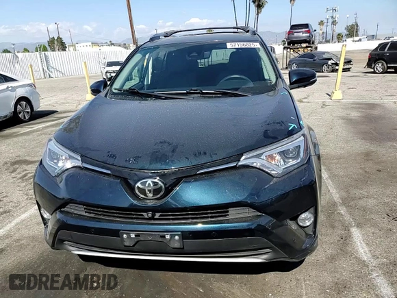 2017 Toyota RAV4 Limited with VIN 2T3DFREV5HW574805, listed as a Copart auction lot 57156025 with 23,150 mi miles and Salvage title. Bid and sale history available at DreamBid. Image 14.