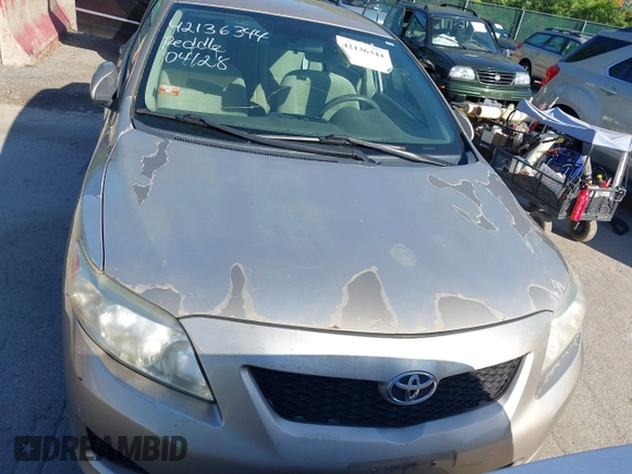 2009 Toyota Corolla with VIN 2T1BU40E99C028401, listed as a IAAI auction lot 42136344 with 163,888 mi miles. Bid and sale history available at carsss.com. Image 6.