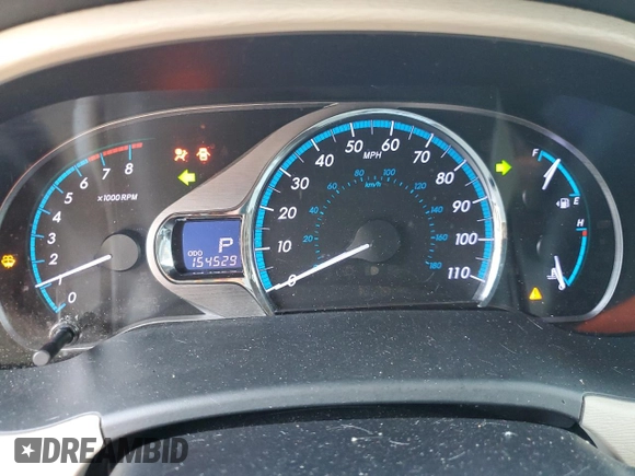 2012 Toyota Sienna XLE AAS z VIN 5TDYK3DC7CS220708, wystawiony jako Copart lot #58295075 z przebiegiem 154 529 mil mil oraz Szkoda całkowita • Salvage title. Historia ofert i sprzedaży dostępna na DreamBid. Obrazek 9.