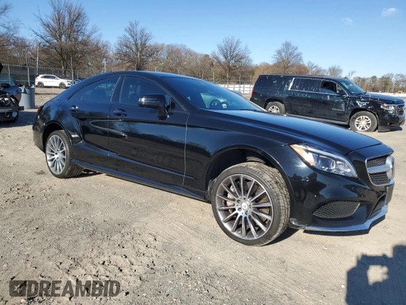 2015 Mercedes-Benz CLS 550 with VIN WDDLJ7DB0FA140847, listed as a Copart auction lot 81821984 with 134,692 mi miles and Salvage title. Bid and sale history available at DreamBid. Image 4.
