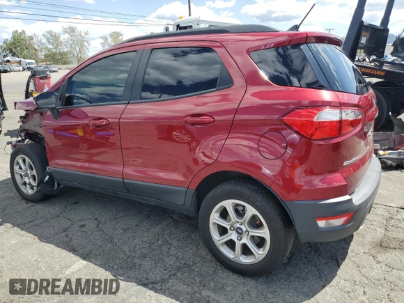 2021 Ford EcoSport SE with VIN MAJ3S2GE9MC399425, listed as a Copart auction lot 51862065 with 45,142 mi miles and Salvage Title. Bid and sale history available at carsss.com. Image 2.