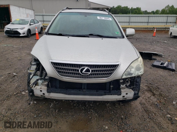2006 Lexus RX 400h with VIN JTJGW31U660002194, listed as a Copart auction lot 56718845 with 160,858 mi miles and Salvage title. Bid and sale history available at DreamBid. Image 5.