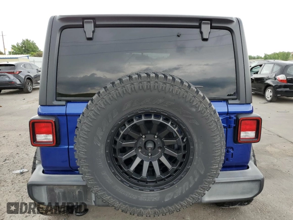 2019 Jeep Wrangler Unlimited Sport S with VIN 1C4HJXDG4KW599193, listed as a Copart auction lot 58918705 with 56,232 mi miles and Salvage title. Bid and sale history available at DreamBid. Image 6.