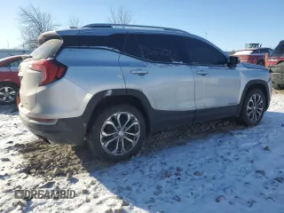 2018 GMC Terrain SLT with VIN 3GKALVEX8JL300375, listed as a Copart auction lot 41511725 with 107,102 mi miles and Salvage Title. Bid and sale history available at carsss.com. Image 3.